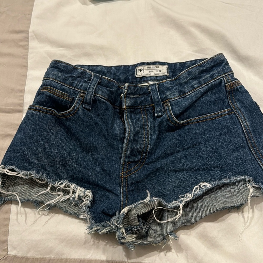 Free people denim cut off shorts